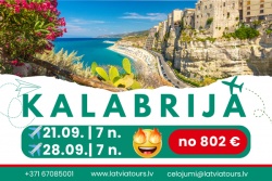  Eiropas Karību šarms Itālijas dienvidos Latvia Tours